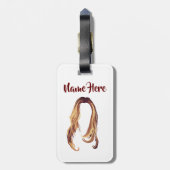 Étiquette À Bagage Cheveux (Dos Vertical)