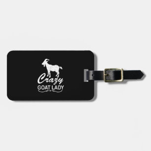 Étiquette À Bagage Chèvre folle Dame Chèvre, Chèvre fermier Cadeau