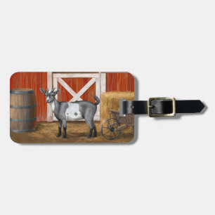 Étiquette À Bagage Chèvre tachetée gris mou