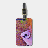 Étiquette À Bagage Chèvres colorées (Devant Vertical)