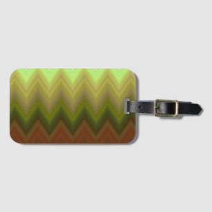 Étiquette À Bagage Chevron Zigzag Ombré Tendance Cool