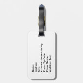 Étiquette À Bagage Chez le Skatepark (Dos Vertical)