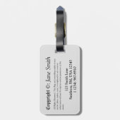 Étiquette À Bagage Chez moi, où sont mes livres (Dos Vertical)