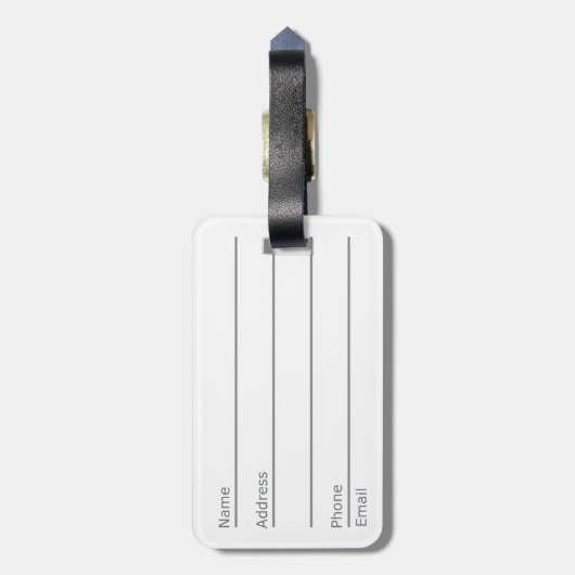 Étiquette À Bagage Chi-Rho d'or (Dos Vertical)