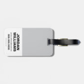 Étiquette À Bagage Chibi Batman Évolue La Ville (Dos horizontal)