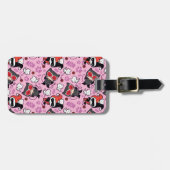 Étiquette À Bagage Chibi Catwoman, Harley Quinn & Kittens Motif (Devant horizontal)