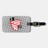 Étiquette À Bagage Chibi Catwoman rebondit sur Batman (Devant horizontal)