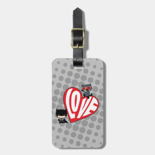 Étiquette À Bagage Chibi Catwoman rebondit sur Batman