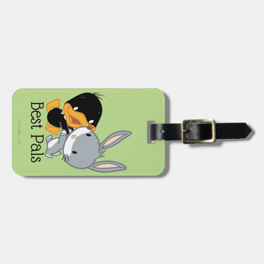 Étiquette À Bagage Chibi DAFFY DUCK™ ET BUGS BUNNY™ (Devant horizontal)