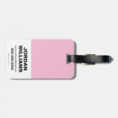 Étiquette À Bagage Chibi Harley Quinn & Chibi Catwoman Avec Chats (Dos horizontal)