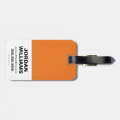 Étiquette À Bagage Chibi Harley Quinn & Chibi Joker Coeurs (Dos horizontal)