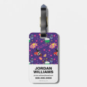 Étiquette À Bagage Chibi Joker et Harley Motif (Dos Vertical)