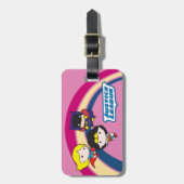 Étiquette À Bagage Chibi Justice League Rainbow (Devant Vertical)