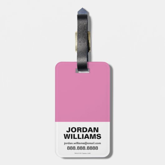 Étiquette À Bagage Chibi Justice League Rainbow (Dos Vertical)