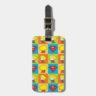 Étiquette À Bagage Chibi Supergirl retournement de caractère