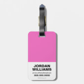 Étiquette À Bagage Chibi Supergirl Starburst Coeur et logo (Dos Vertical)