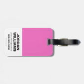 Étiquette À Bagage Chibi Supergirl Starburst Coeur et logo (Dos horizontal)