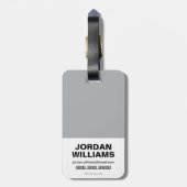 Étiquette À Bagage Chibi Superman Frappant À Travers Un Mur De Brique (Dos Vertical)