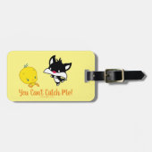 Étiquette À Bagage Chibi SYLVESTER™ Chasse TWEETY™ (Devant horizontal)