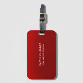 Étiquette À Bagage Chic Elegant Plain élégant (Devant Vertical)