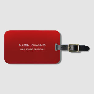 Étiquette À Bagage Chic Elegant Plain élégant