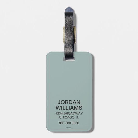 Étiquette À Bagage Chicago, IL - Train "L" (Dos Vertical)