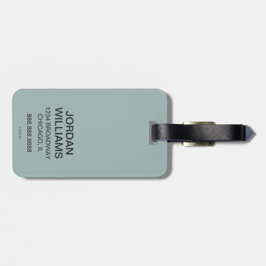 Étiquette À Bagage Chicago, IL - Train "L" (Dos horizontal)