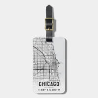 Chicago, Illinois City Map Topographie