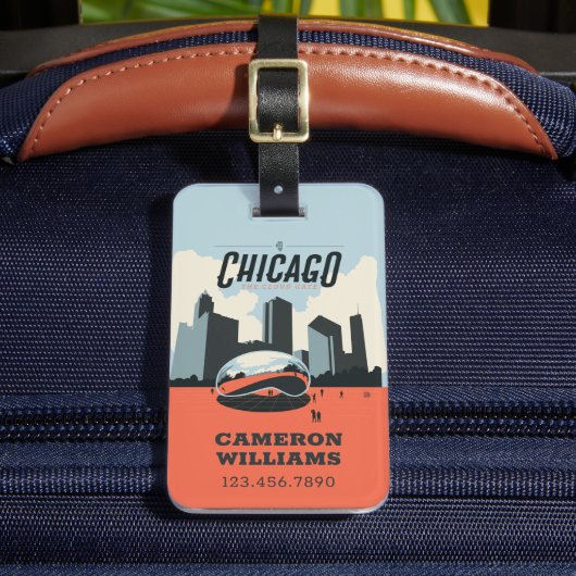 Étiquette À Bagage Chicago, Illinois | Millennium Park (Insitu Rectoal 2)