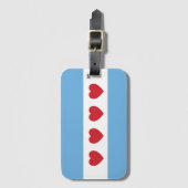 Étiquette À Bagage Chicago Love | Balise de bagage (Devant Vertical)