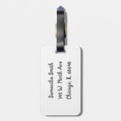 Étiquette À Bagage Chicago Skyline (Dos Vertical)