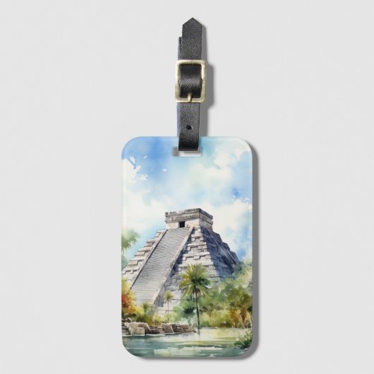 Étiquette À Bagage Chichen Itza (Devant Vertical)