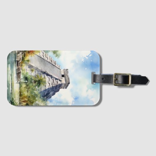 Étiquette À Bagage Chichen Itza (Devant Horizontal)