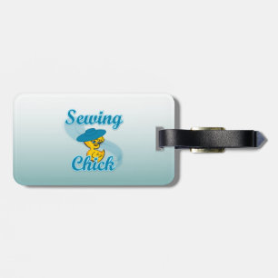 Étiquette À Bagage Chick à coudre #3