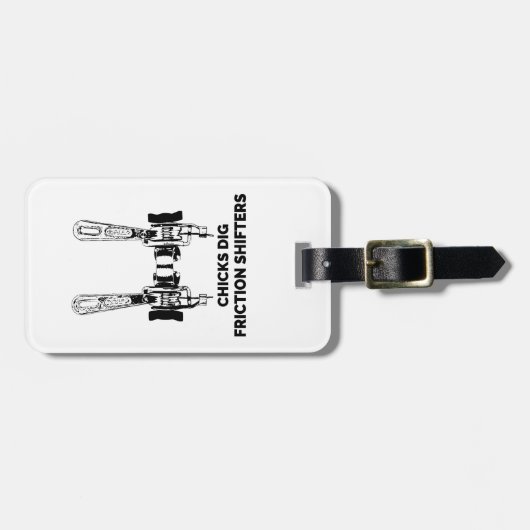Étiquette À Bagage Chicks Creg Friction Shifters Bicycle (Devant horizontal)
