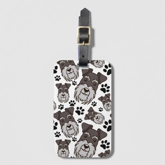 Étiquette À Bagage Chien à chiots de marionnette de la série Sweet St (Devant Vertical)