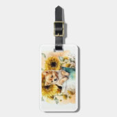 Étiquette À Bagage Chien Aquarell (Devant Vertical)