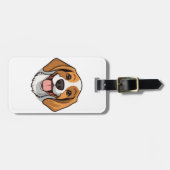 Étiquette À Bagage Chien Cartoon sauvage élément Sticker | (Devant horizontal)