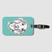 Étiquette À Bagage Chien-chien dragon (Devant Horizontal)