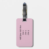 Étiquette À Bagage Chien coquelicot de rubis (Dos Vertical)