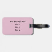 Étiquette À Bagage Chien coquelicot de rubis (Dos horizontal)