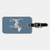 Étiquette À Bagage Chien dalmate amusant (Devant horizontal)