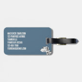 Étiquette À Bagage Chien dalmate amusant (Dos horizontal)