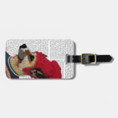 Étiquette À Bagage Chien dans Ski Sweat 2 (Devant horizontal)