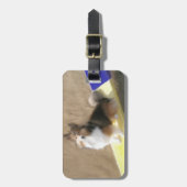 Étiquette À Bagage Chien de berger de CuteShetland se reposant sur (Devant Vertical)