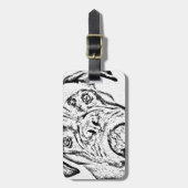 Étiquette À Bagage Chien de boxeur (Devant Vertical)