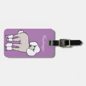 Étiquette À Bagage Chien de caniche standard Thunder_Cove (Devant horizontal)