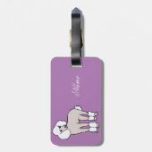 Étiquette À Bagage Chien de caniche standard Thunder_Cove (Dos Vertical)