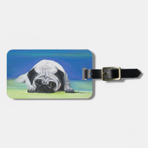 Étiquette À Bagage Chien de carlin