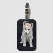 Étiquette À Bagage Chien de chiot (Devant Vertical)